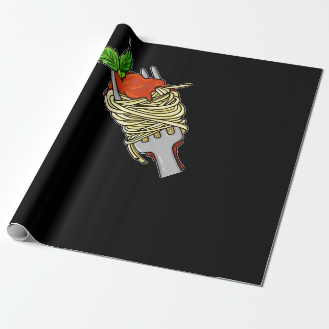 Spaghetti Food Älskare Presentpapper (Utrullad)