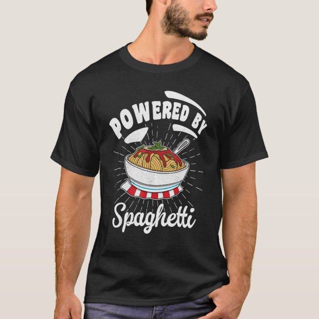 Spaghetti Italienska Italien Food Cuisine Noodles  T Shirt (Framsida)