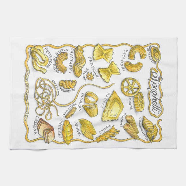 Spaghetti Kitchen Towel Kökshandduk (Horisontell)