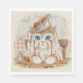 Spaghetti Kitty, Vit, Servetter