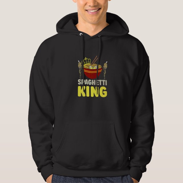 Spaghetti Kung Italy Pasta Food Hoodie (Framsida)