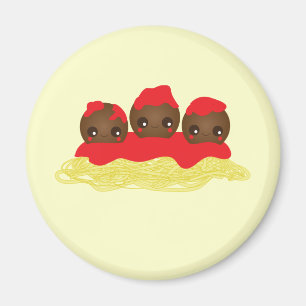 Spaghetti & Meatbollar Magnet