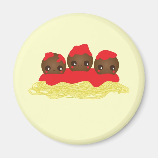Spaghetti & Meatbollar Magnet (Framsidan)