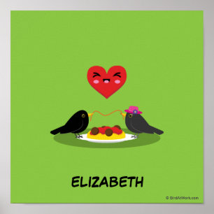 Spaghetti Meatbollar Romantic Date Lägg till dit Poster