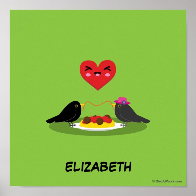 Spaghetti Meatbollar Romantic Date | Lägg till dit Poster (Framsidan)