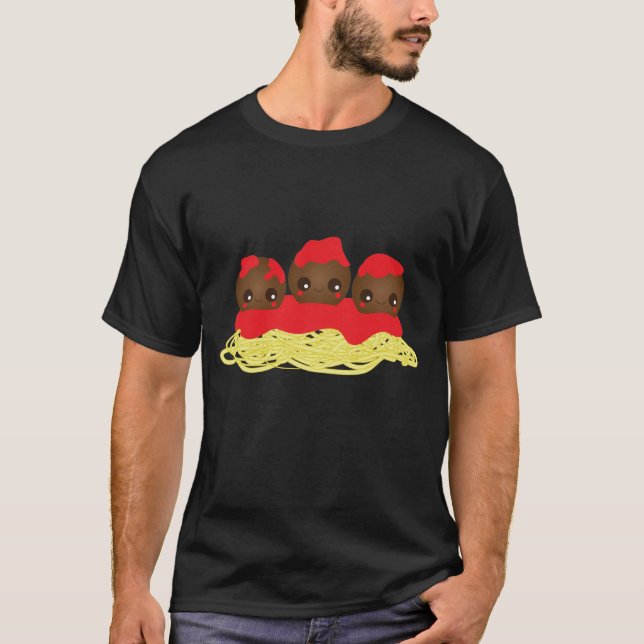 Spaghetti & Meatbollar Tee Shirt (Framsida)