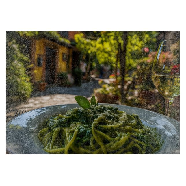 Spaghetti med Creamy Spinach Sauce (Framsidan)