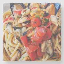 Spaghetti med Musselmat Underlägg