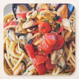 Spaghetti med Musselmat Underlägg