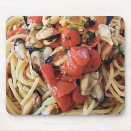 Spaghetti med Musseltomater Mouse Pad Musmatta