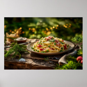 Spaghetti med sardiner och fennel poster