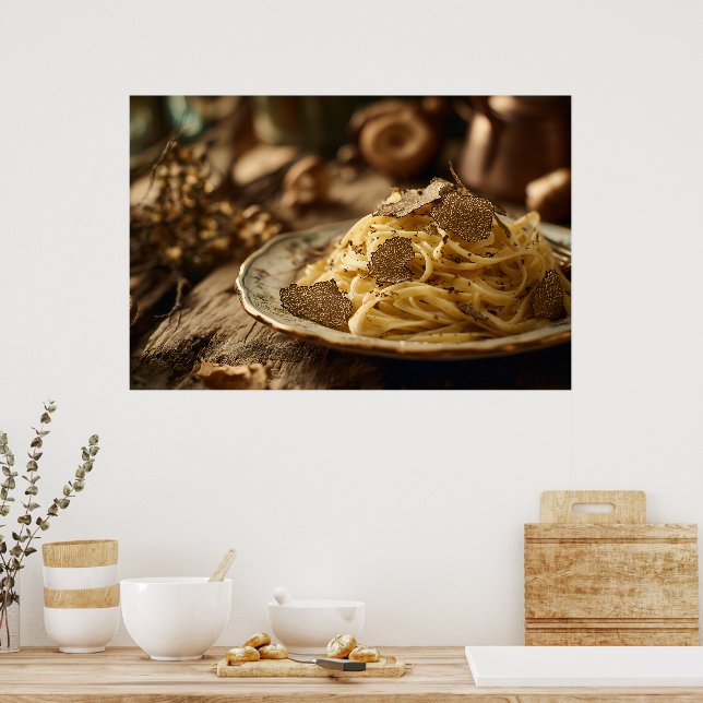 Spaghetti med Truffle Butter Poster (Kök)