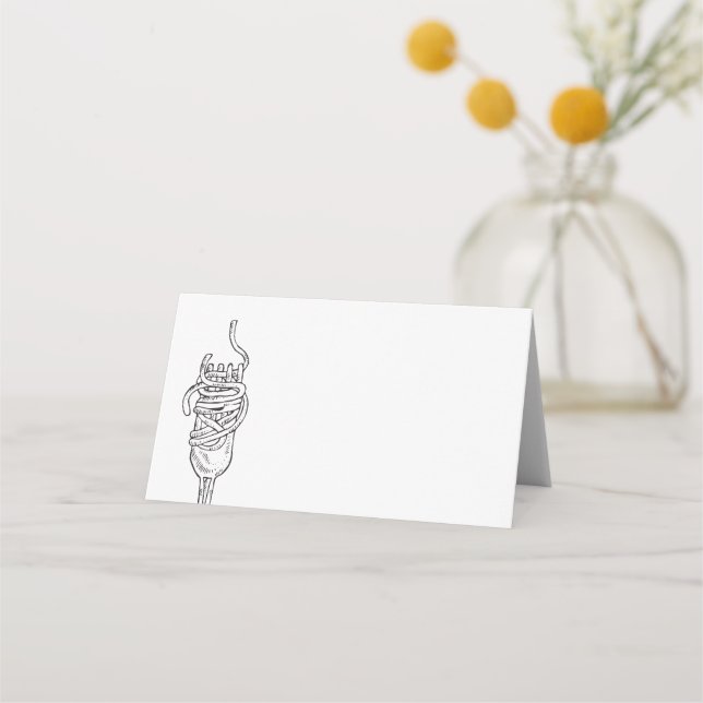 Spaghetti Middag  Placeringskort (Framsida)