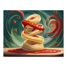 Spaghetti mit Tomatensoße Wirbelwind