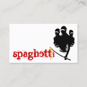 Spaghetti ninja noodles visitkort