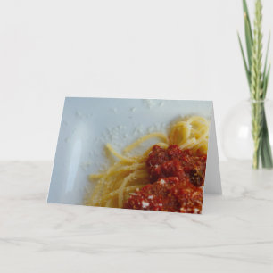 Spaghetti! Notecard, Brad Hines Fotography Kort