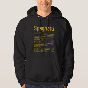 Spaghetti Nutrition Fakt Thanksgiving jul Hoodie