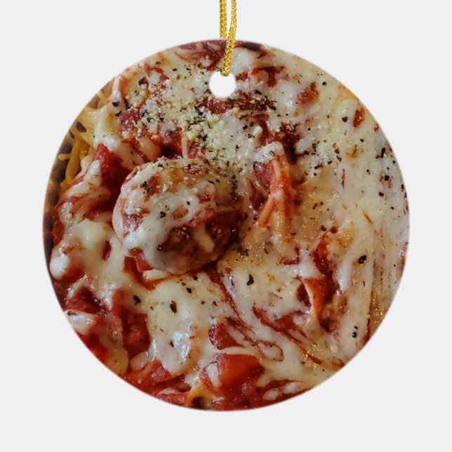 Spaghetti och Meatbollar jul Ornament (Framsidan)