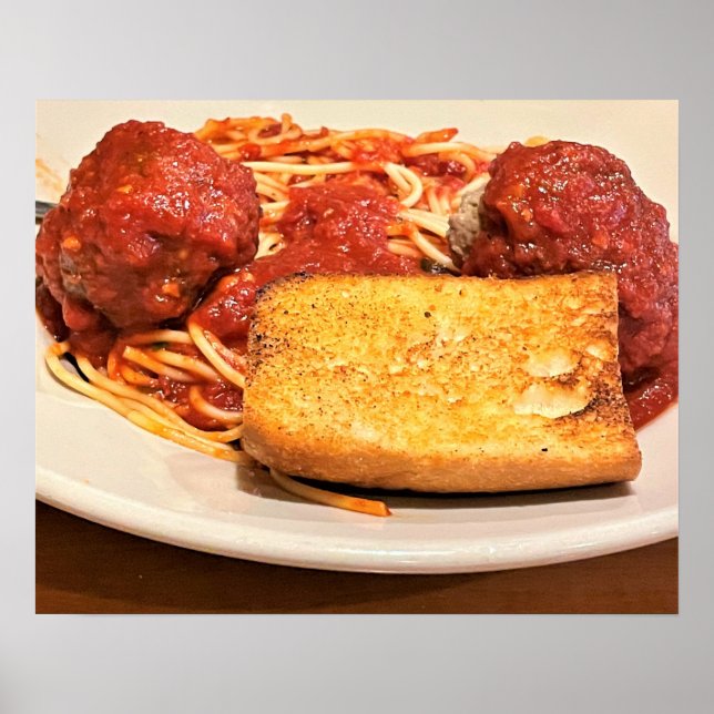 Spaghetti och Meatbollar Photo Poster (Framsidan)