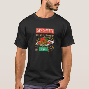 Spaghetti och problem är formidetti ironiska itali t shirt