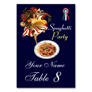 SPAGHETTI PARTY DANCE, ITALIENSKA KITCHEN OCH TOMA BORDSNUMMER