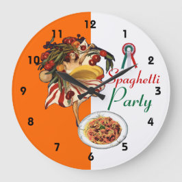 SPAGHETTI PARTY DANCE, ITALIENSKA KITCHEN OCH TOMA STOR KLOCKA