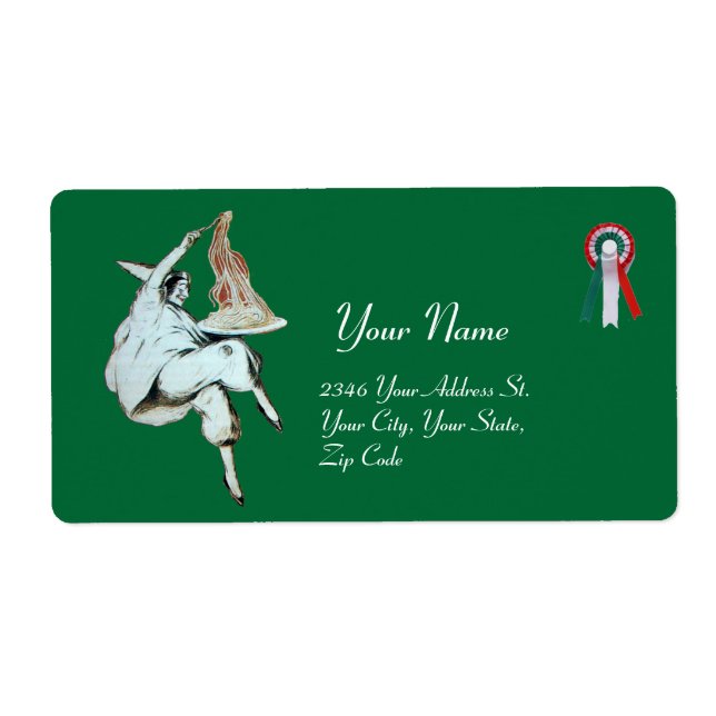 SPAGHETTI PARTY ITALIAN KITCHEN, RESTAURANT grönt Fraktsedel (Framsidan)