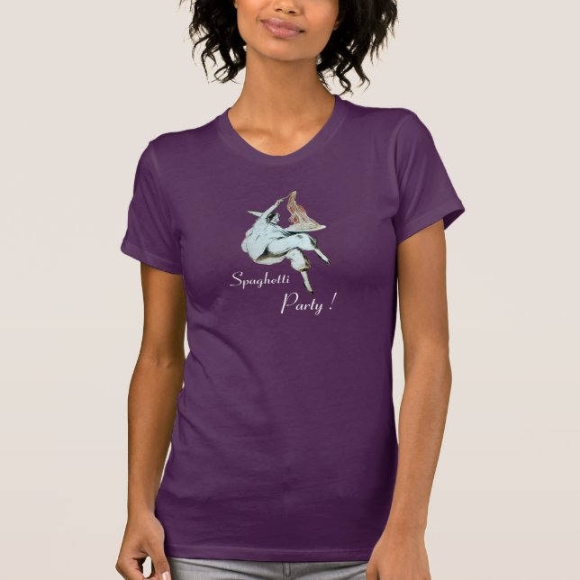 SPAGHETTI PARTY, ITALIAN KITCHEN,RESTAURANT T SHIRT (Framsida)