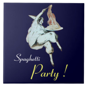 SPAGHETTI PARTY, ITALIENSKA KITCHEN, lila Kakelplatta