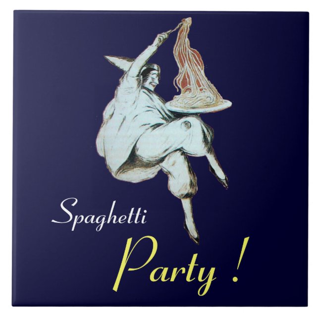 SPAGHETTI PARTY, ITALIENSKA KITCHEN, lila Kakelplatta (Framsidan)