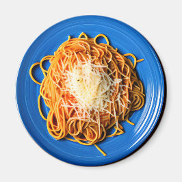 Spaghetti-plåt med parmesanost magnet
