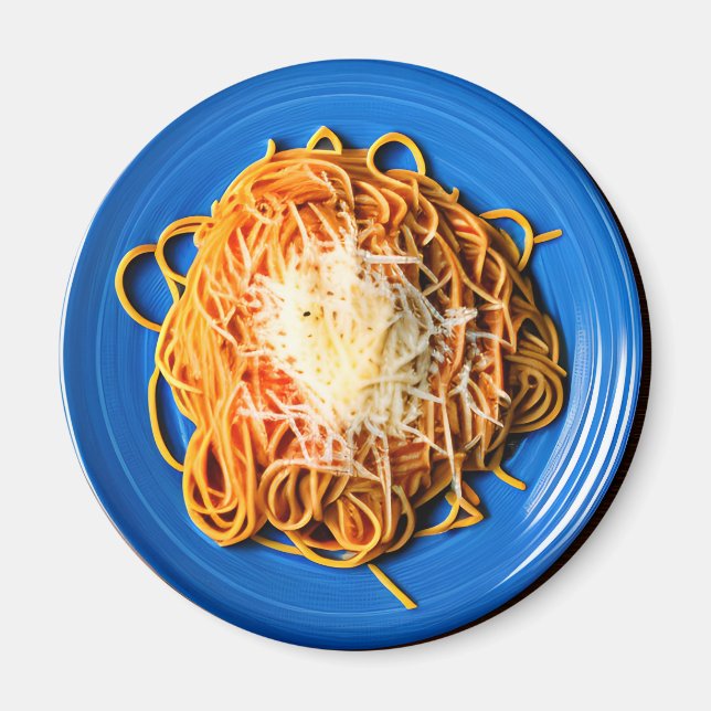 Spaghetti-plåt med parmesanost magnet (Framsidan)