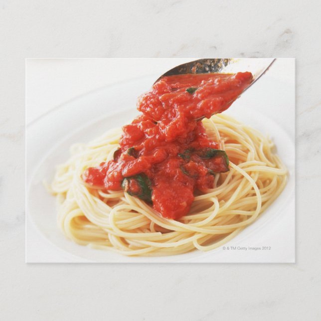 Spaghetti Pomodoro Vykort (Framsida)