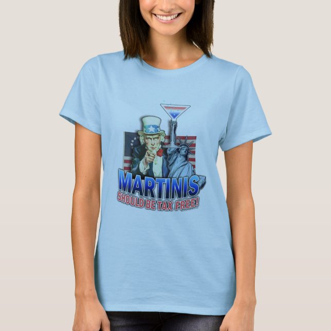 Spaghetti Tank Top T-shirt - Martinis Ska Vara Ta (Framsida)