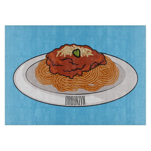 Spaghetti tecknad illustration (Framsidan)