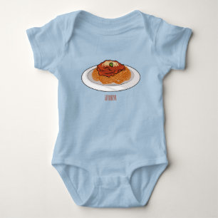 Spaghetti tecknad illustration t shirt