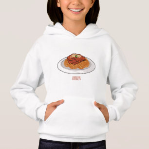 Spaghetti tecknad illustration t shirt