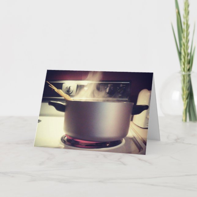 "Spaghetti Time" födelsedagskort Kort (Framsida)