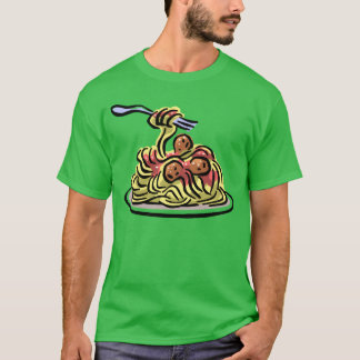 spaghetti vänner t shirt