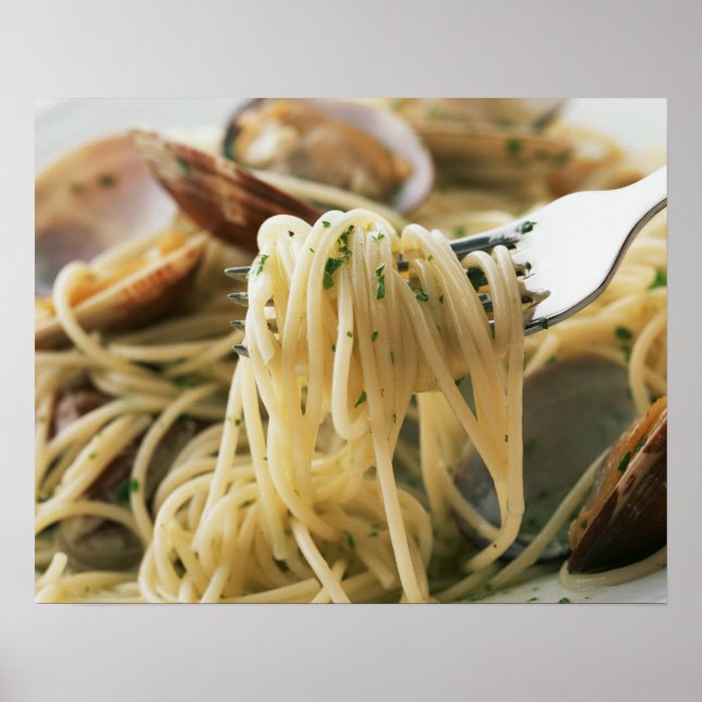 Spaghetti Vongole Bianco Poster (Framsidan)