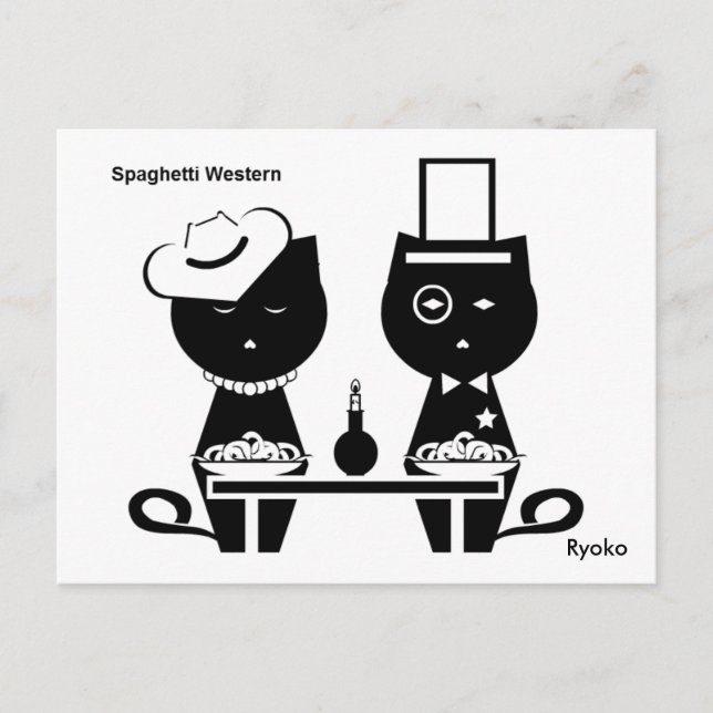 Spaghetti Westernt vykort (Framsida)