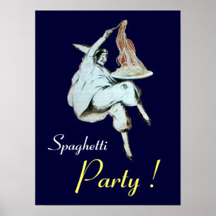 SPAGHETTIFÄRJA, ITALIENSK KÖK ,lila Poster