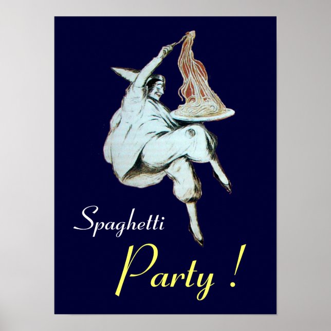 SPAGHETTIFÄRJA, ITALIENSK KÖK ,lila Poster (Framsidan)