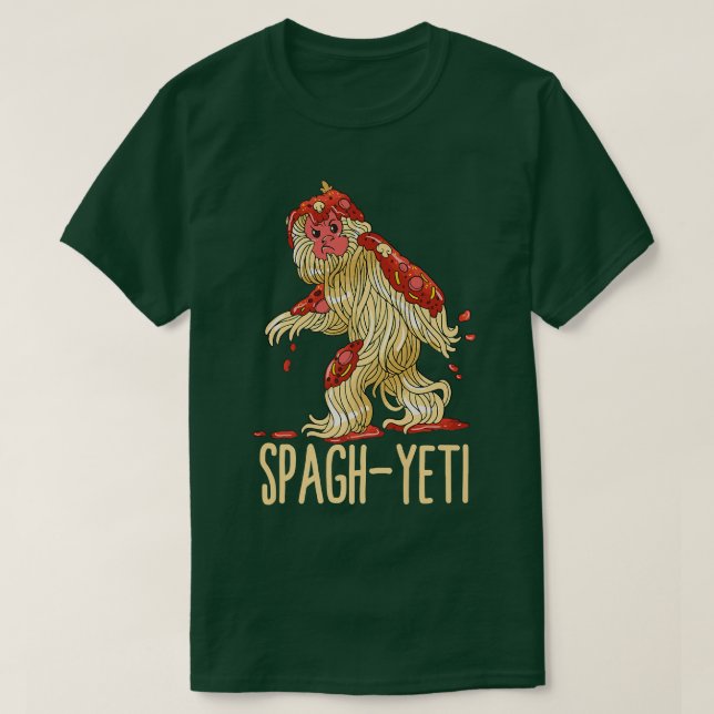 SpagYeti Spaghetti Spagyeti Funny Ramen Noodle Pas T Shirt (Design framsida)