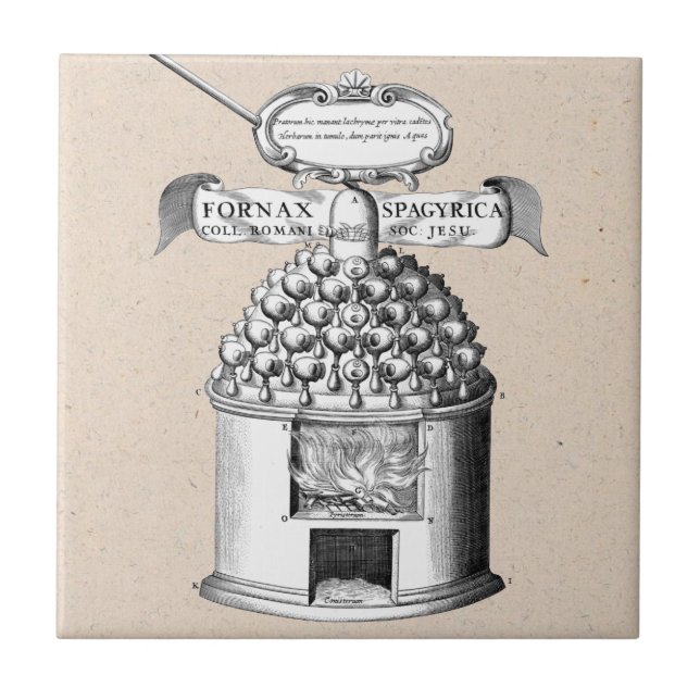 Spagyric växt- medicin kakelplatta (Framsidan)