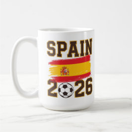 Spain 2026 Soccer Design Kaffemugg