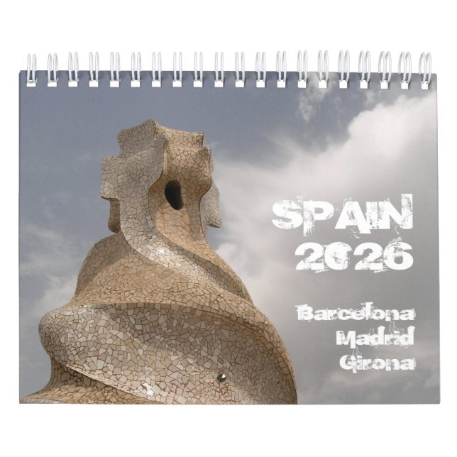 Spain Barcelona Madrid Girona 2026 calendar Kalender (Omslag)