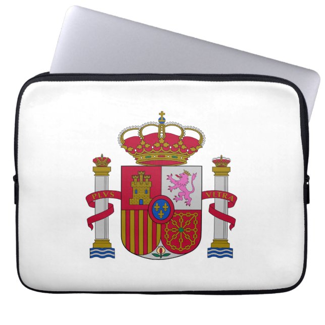 Spain country coat arms symbol emblem flag laptop fodral (Framsidan)