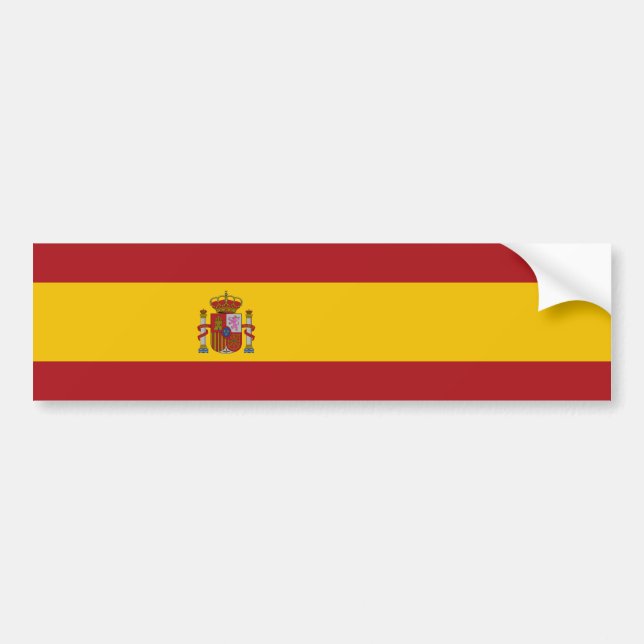 Spain Flag Bildekal (Framsidan)