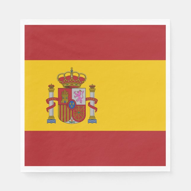 Spain Flag Pappersservett (Framsidan)